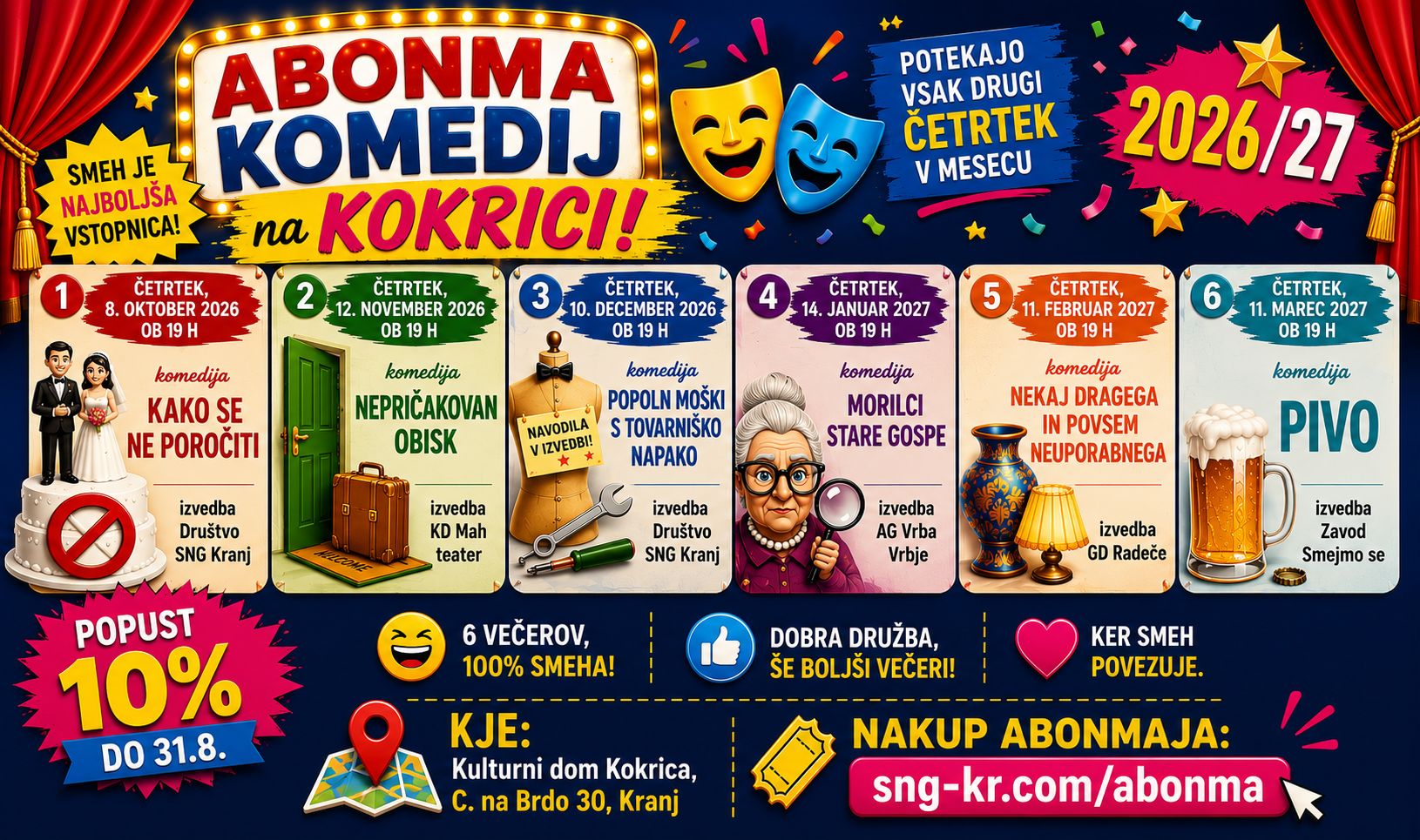Abonma komedij 2026/27 (Kokrica)